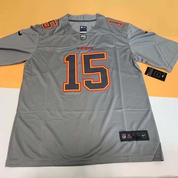 Nike Kansas City Chiefs Patrick Mahomes #15 GrayJersey